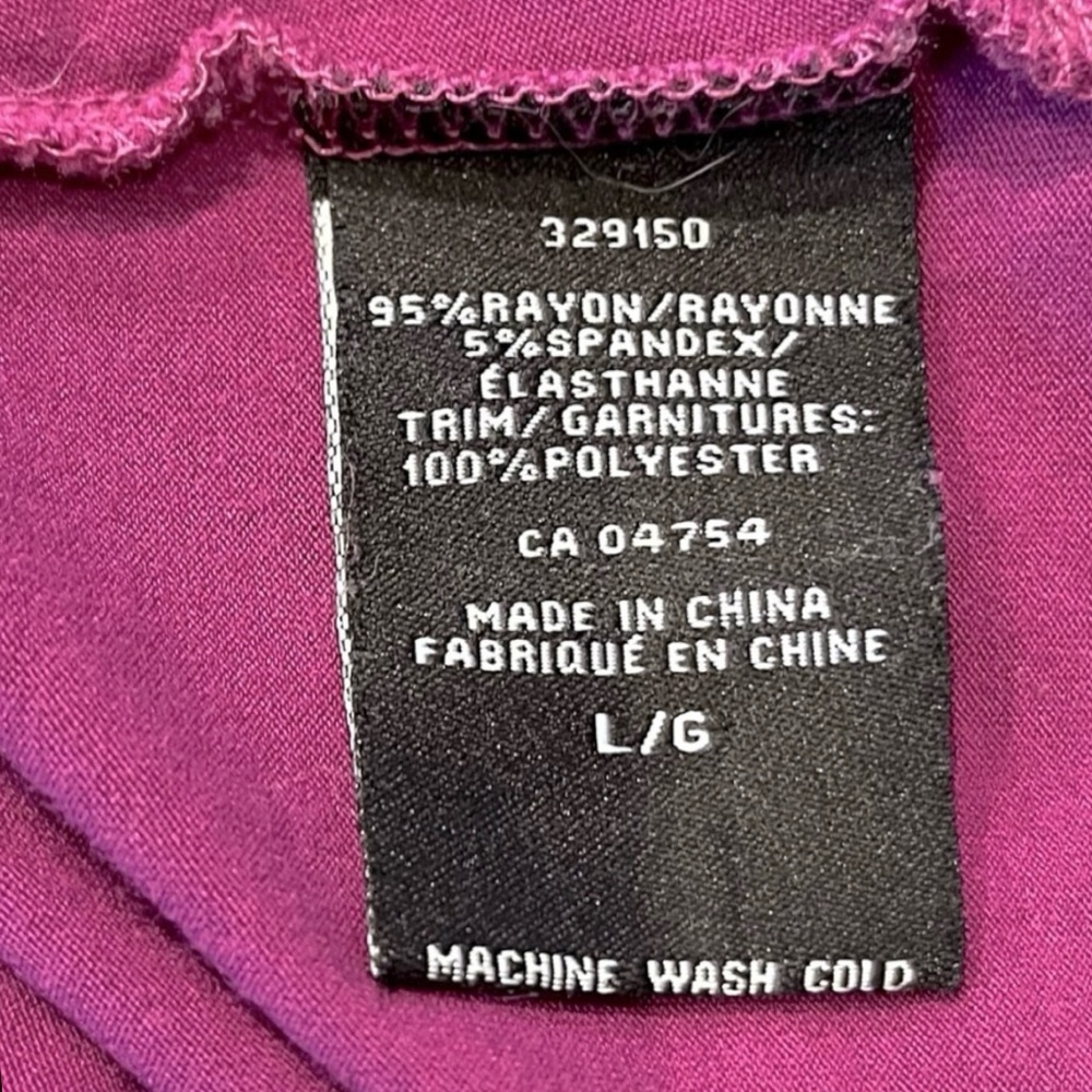 Kenneth Cole Unlisted Purple T-Shirt Blouse — Size Large - Picture 6 of 6
